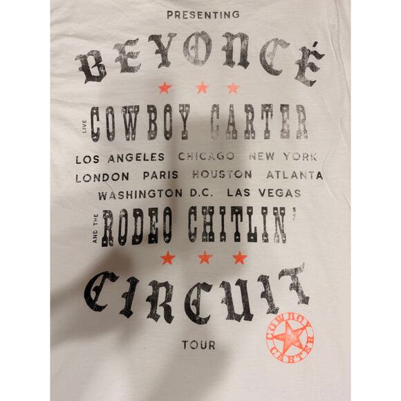 Beyonce Cowboy Carter Tour Official Most Wanted Tee SIZE Large - Picture 6 of 7